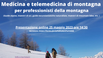 Corso gratuito di formazione online sulla medicina e telemedicina di montagna.